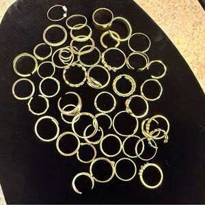 Huge lot of 48 gold tone rings